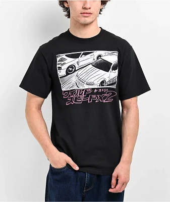 Key Street x Fast & Furious Manga Black T-Shirt 