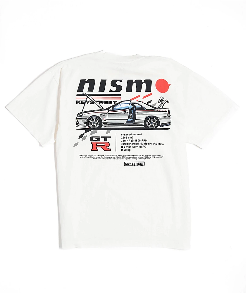 Key Street x NISMO GT-R White T-Shirt