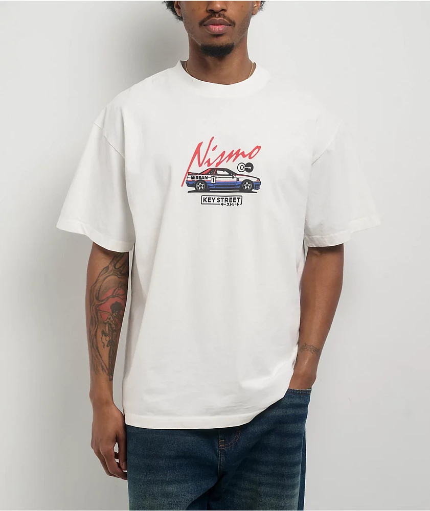 Key Street x NISMO Pit Crew White T-Shirt