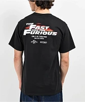 Key Street x The Fast And The Furious Brian's Car Black T-Shirt 