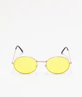 Kid Yellow Round Sunglasses