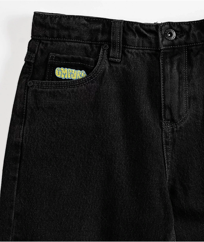 Kids Empyre Ultra Loose Shmutz Black Denim Jeans