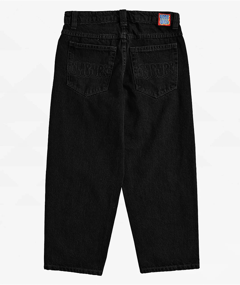 Kids Empyre Ultra Loose Shmutz Black Denim Jeans