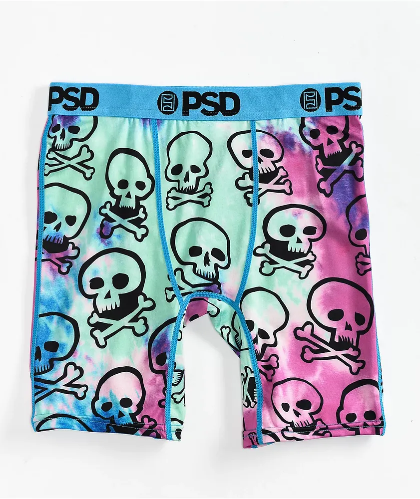 PSD Underwear Kids PSD Washed Bones Blue Boxer Briefs
