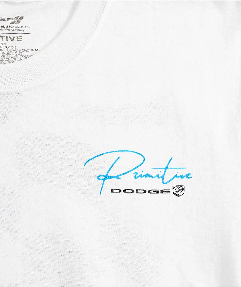 Kids Primitive x Dodge Powered White T-Shirt
