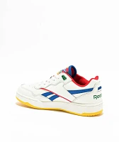 Kids Reebok BB4000 II Chalk White & Blue Shoes