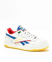 Kids Reebok BB4000 II Chalk White & Blue Shoes