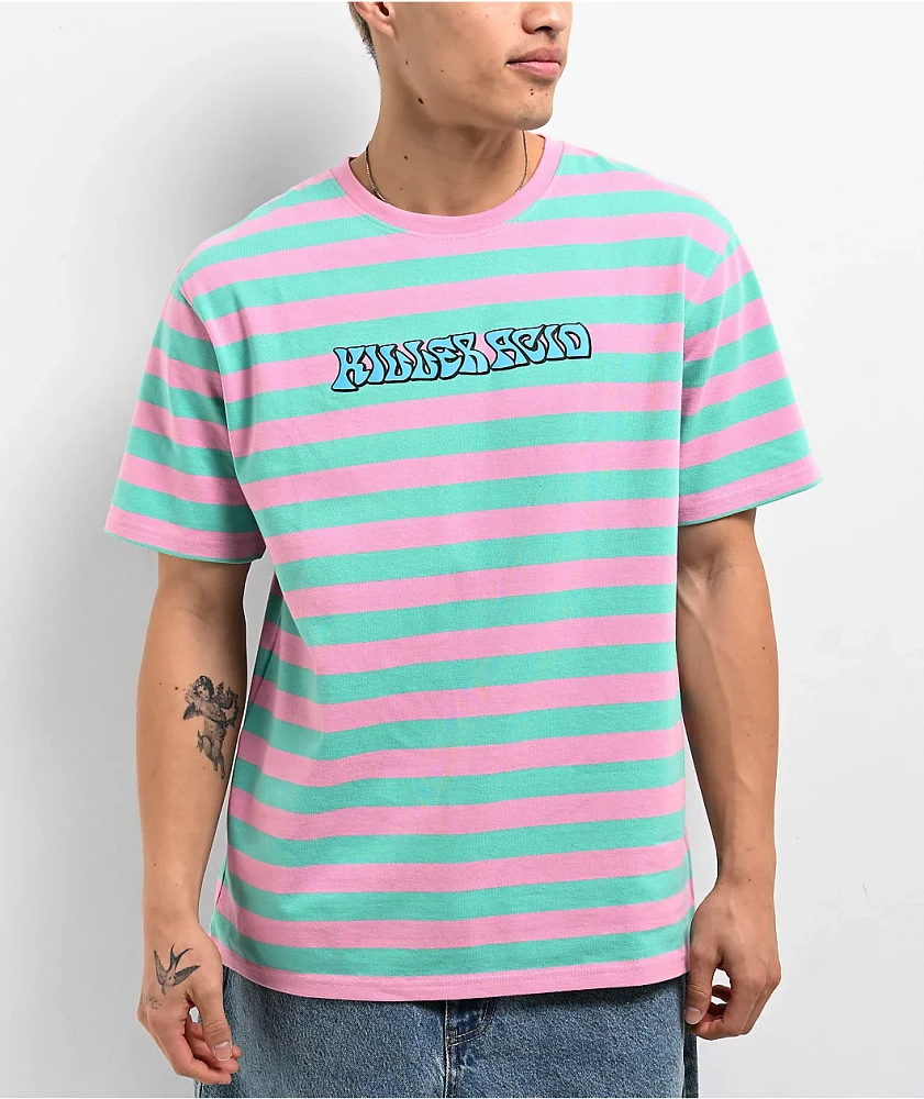 Killer Acid Feel Good Pink & Green T-Shirt