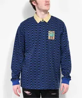 Killer Acid Frog Wavy Navy Rugby Shirt