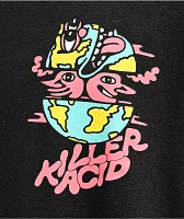 Killer Acid Globe Trotter Black T-Shirt