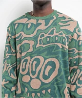 Killer Acid Jungle Vibes Green Sweater