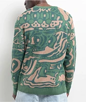 Killer Acid Jungle Vibes Green Sweater