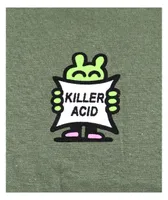 Killer Acid Leaf Me Alone Green T-Shirt