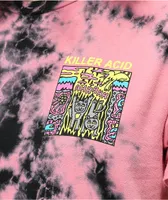 Killer Acid Mad Cats Pink Tie Dye T-Shirt