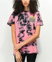 Killer Acid Mad Cats Pink Tie Dye T-Shirt