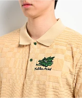 Killer Acid Nature Is Weird Beige Polo Shirt