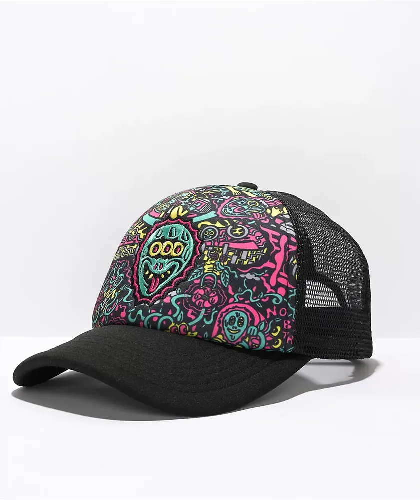 Killer Acid No Bad Trips Black Trucker Hat