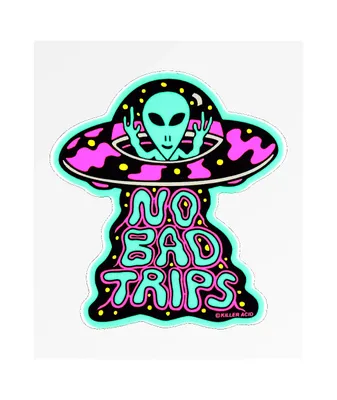 Killer Acid No Bad Trips Sticker