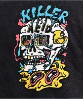 Killer Acid Smile Now Cry Later Black Wash T-Shirt