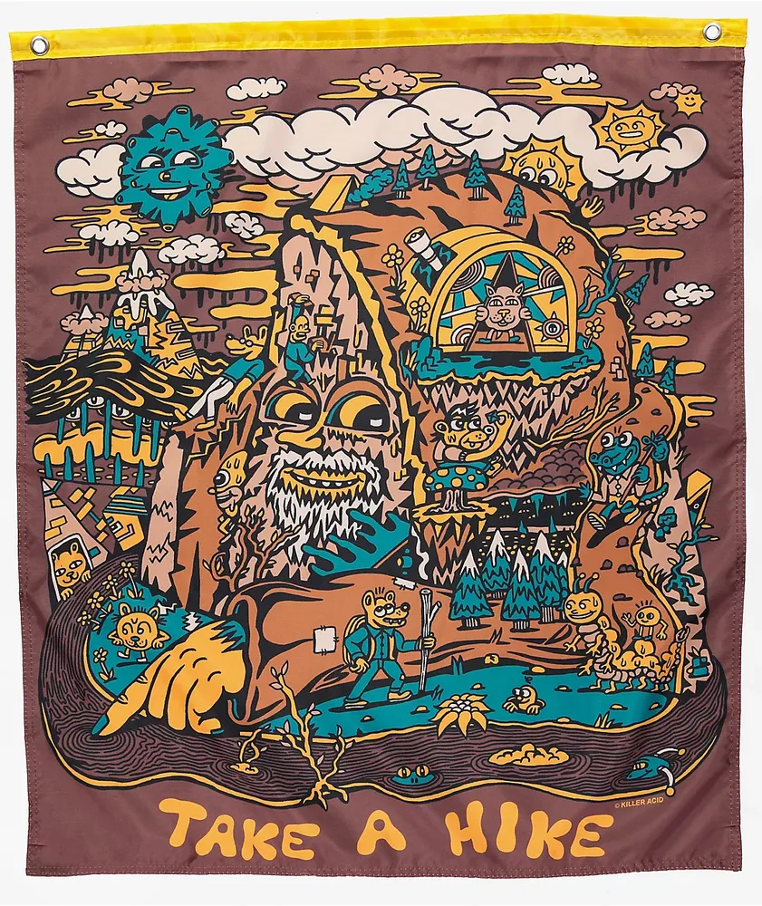 Killer Acid Take A Hike Brown Banner