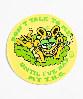 Killer Acid Talk THC Yellow Sticker