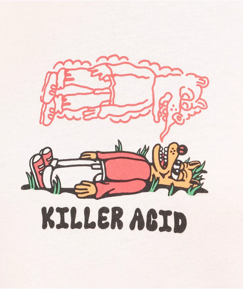 Killer Acid Touch Grass Peach Long Sleeve T-Shirt