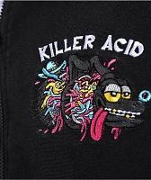 Killer Acid Trippy Dog Black Work Jacket