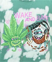 Killer Acid Wake And Bake Green Tie Dye Tank Top