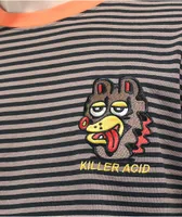 Killer Acid Way West Black & Brown Stripe T-Shirt