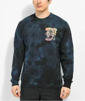Killer Acid x Santa Cruz Fake Head Navy Blue Tie Dye Crewneck Sweatshirt