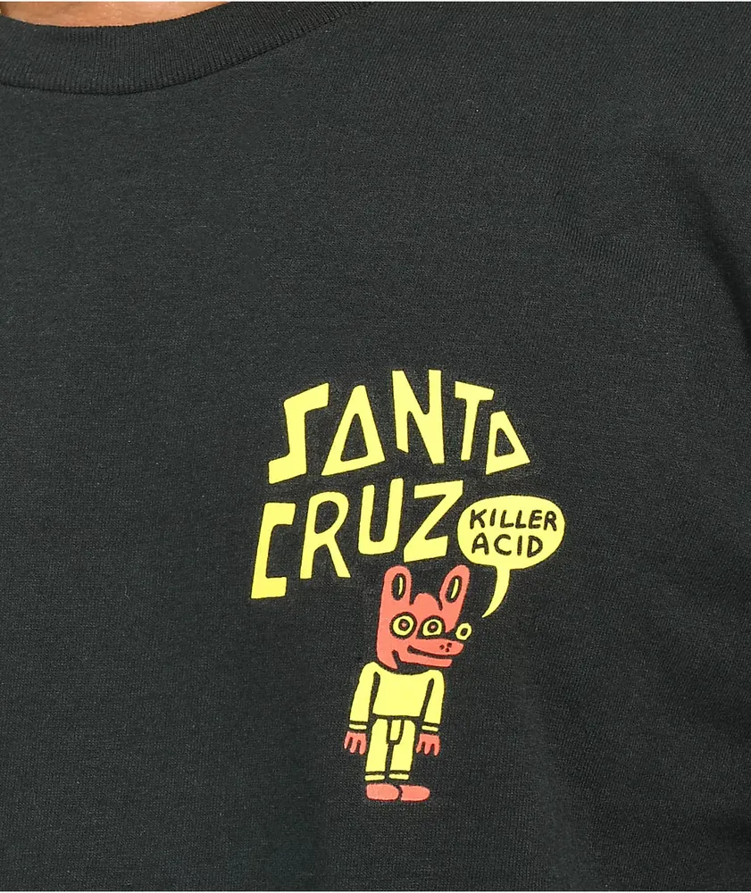 Killer Acid x Santa Cruz Red Dot Black T-Shirt