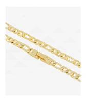 King Ice 20" Figaro Gold Chain Necklace
