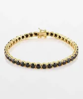 King Ice 5mm Single Row Onyx Tennis Bracelet