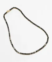 King Ice 5mm Single Row Onyx Tennis Necklace