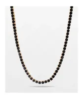 King Ice 5mm Single Row Onyx Tennis Necklace