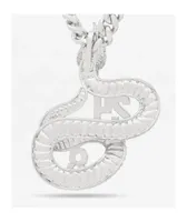 King Ice Black Mamba Eras 24" White Gold Chain Necklace