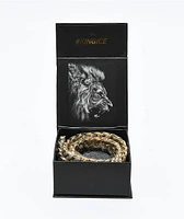 King Ice Diamond Cut 22" Gold Miami Cuban Link Chain
