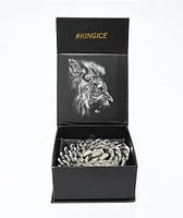 King Ice Diamond Cut 22" White Gold Miami Cuban Link Chain