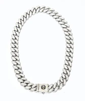 King Ice Diamond Cut 22" White Gold Miami Cuban Link Chain