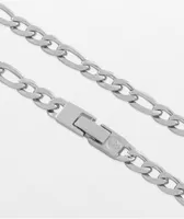 King Ice Figaro Silver 6mm Chain Necklace