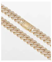 King Ice Iced Diamond Cut 12mm Miami Cuban Link Chain