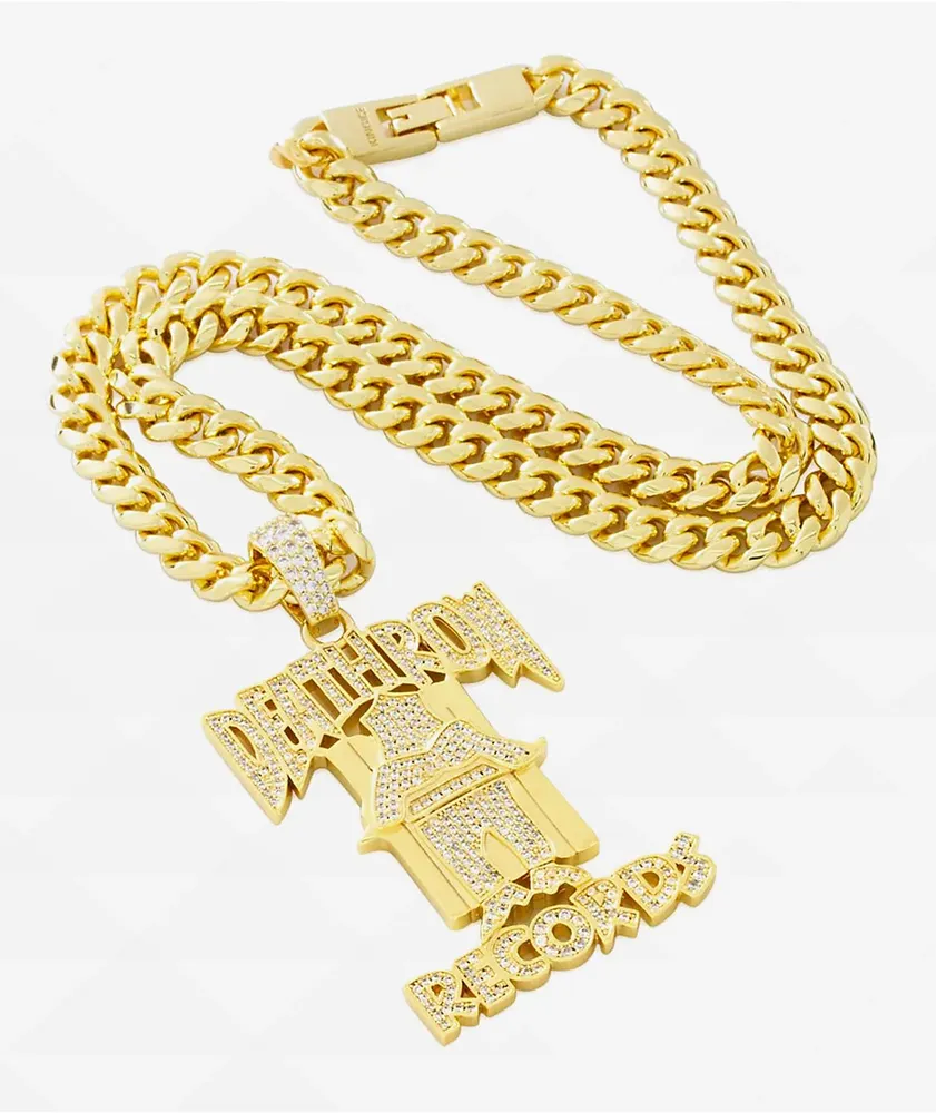 King Ice x Death Row Records OG Death Row 20" Gold Necklace