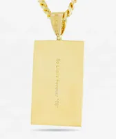 King Ice x No Limit Dog Tag 22" Gold Necklace