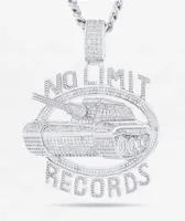 King Ice x No Limit Logo 22" Silver Chain Necklace