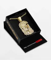 King Ice x Notorious B.I.G. Jesus Piece Gold Necklace