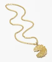 King Ice x Pac-Man 24" Gold Necklace