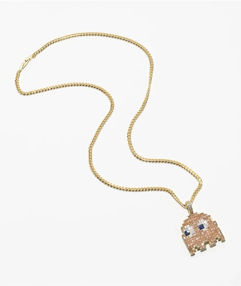 King Ice x Pac-Man Clyde 24" Gold Necklace