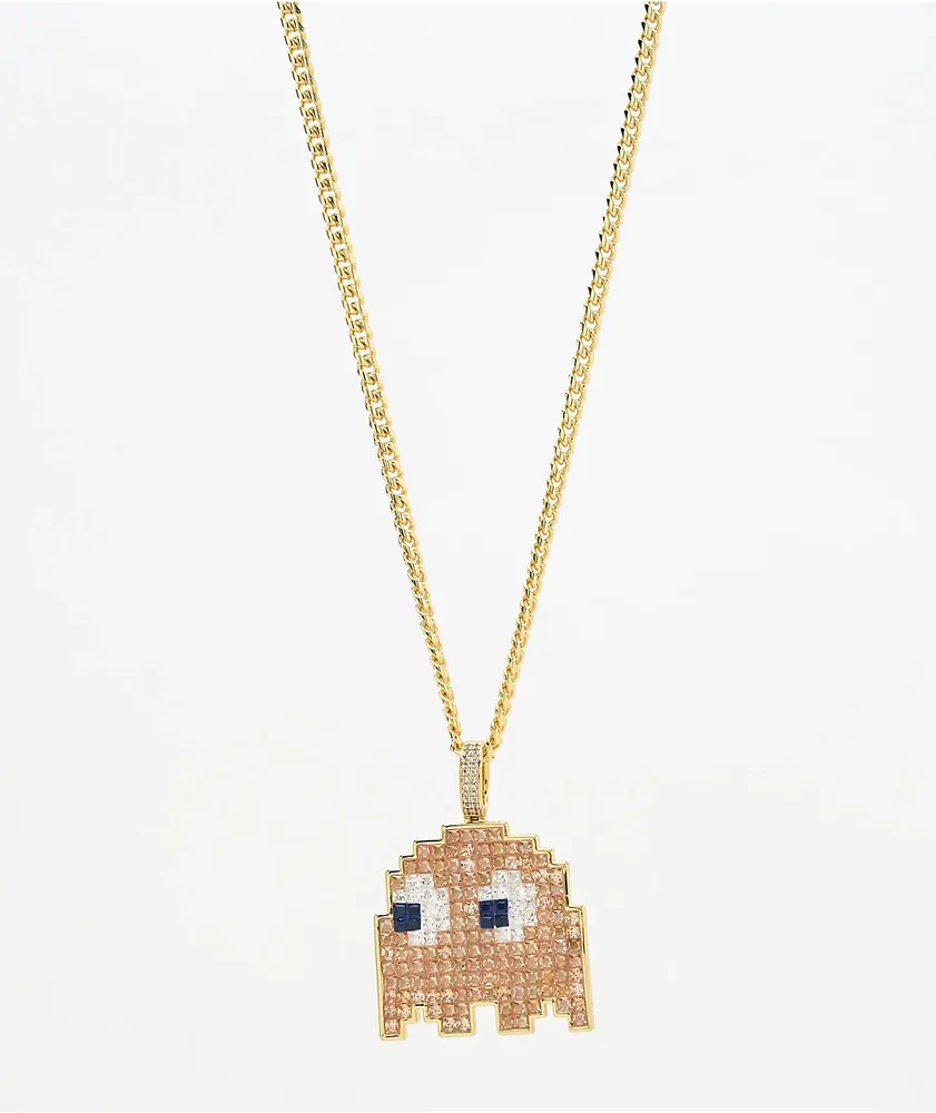 King Ice x Pac-Man Clyde 24" Gold Necklace