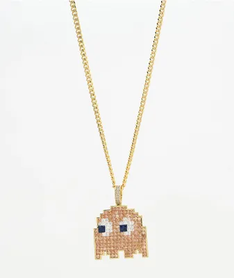 King Ice x Pac-Man Clyde 24" Gold Necklace