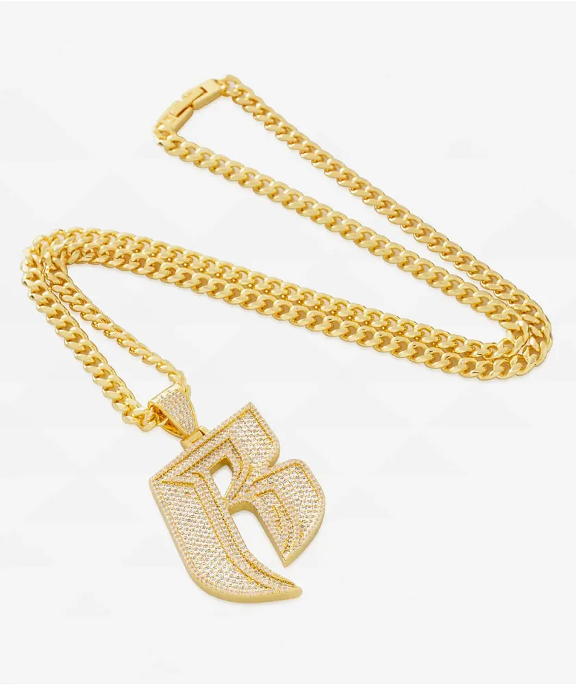 King Ice x Ruff Ryders Logo 22" Gold Chain Necklace